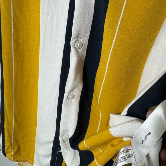 Denim & Flower Ricky Singh striped button up Large - Picture 4 of 4